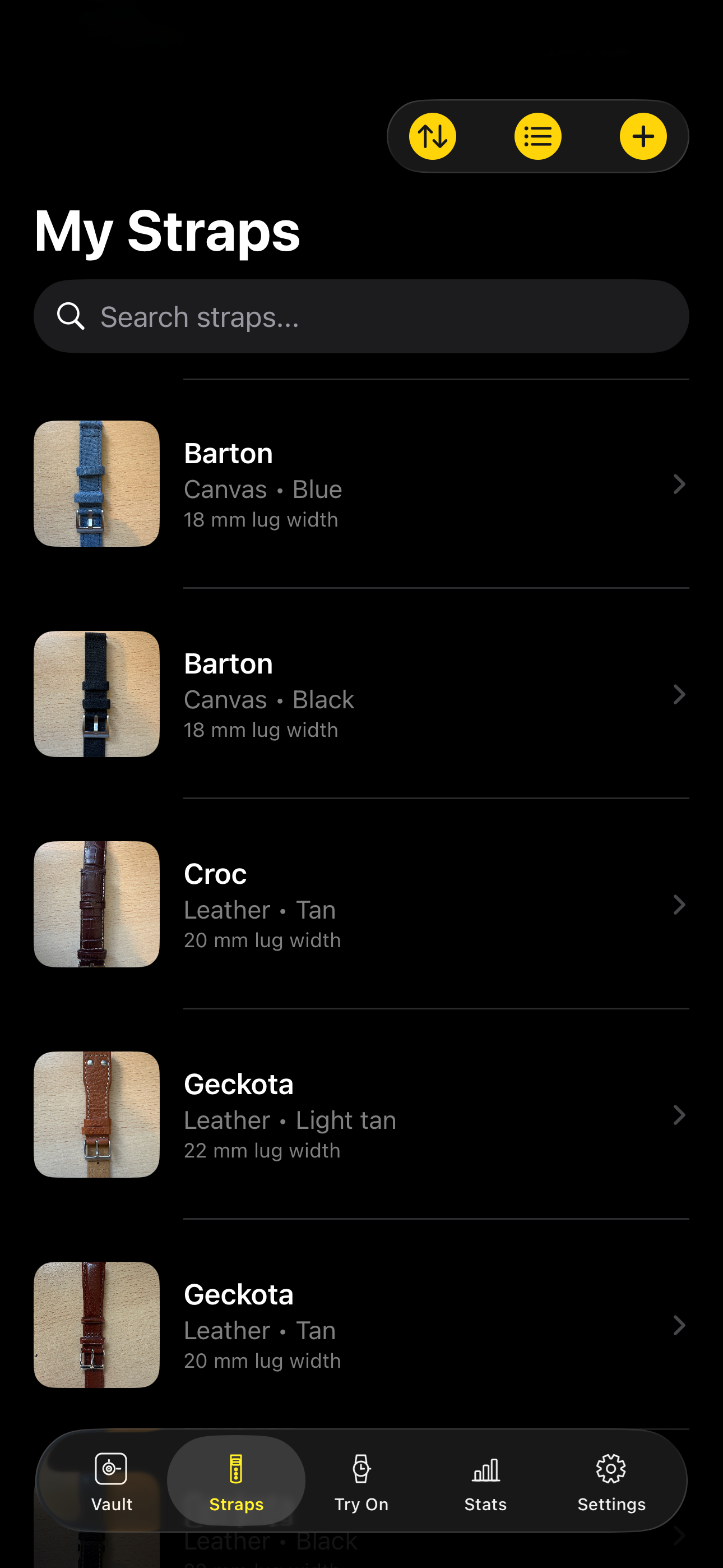 Strap library
